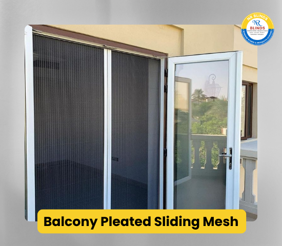 Balcony Pleated Sliding Mesh