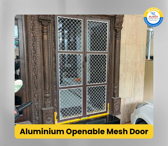 Aluminium openable mesh door